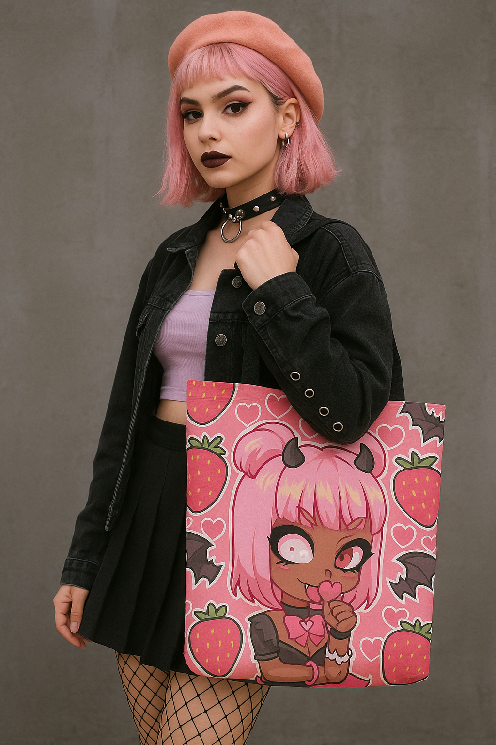 Strawberry Vampire Tote Bag