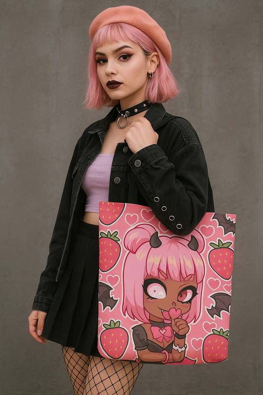 Strawberry Vampire Tote Bag