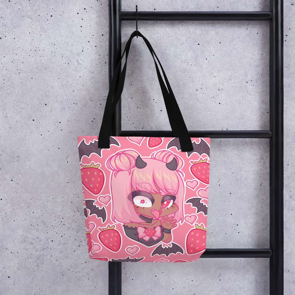 Strawberry Vampire Tote Bag