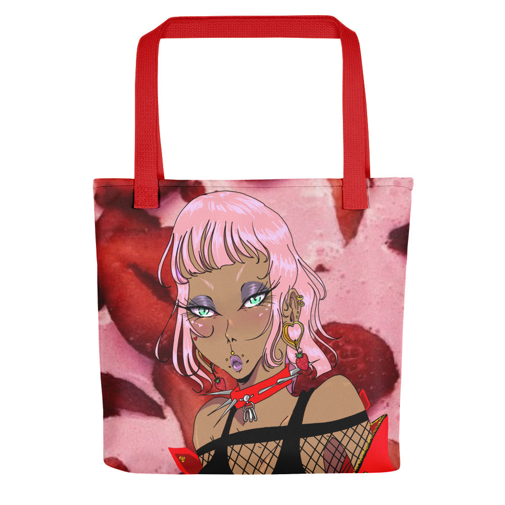 Strawberry Demon Tote Bag