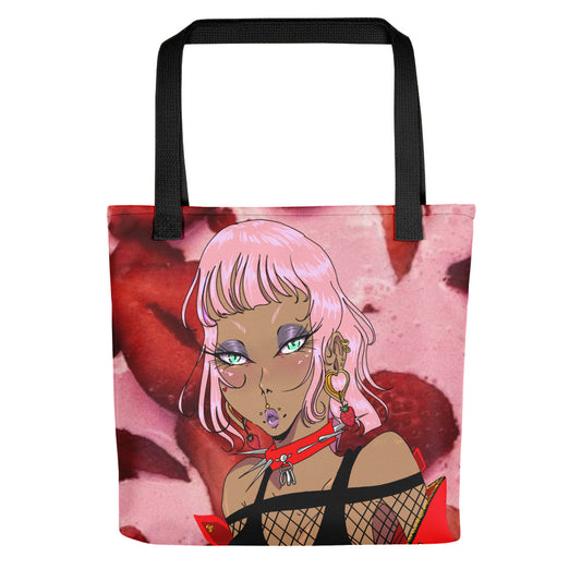 Strawberry Demon Tote Bag