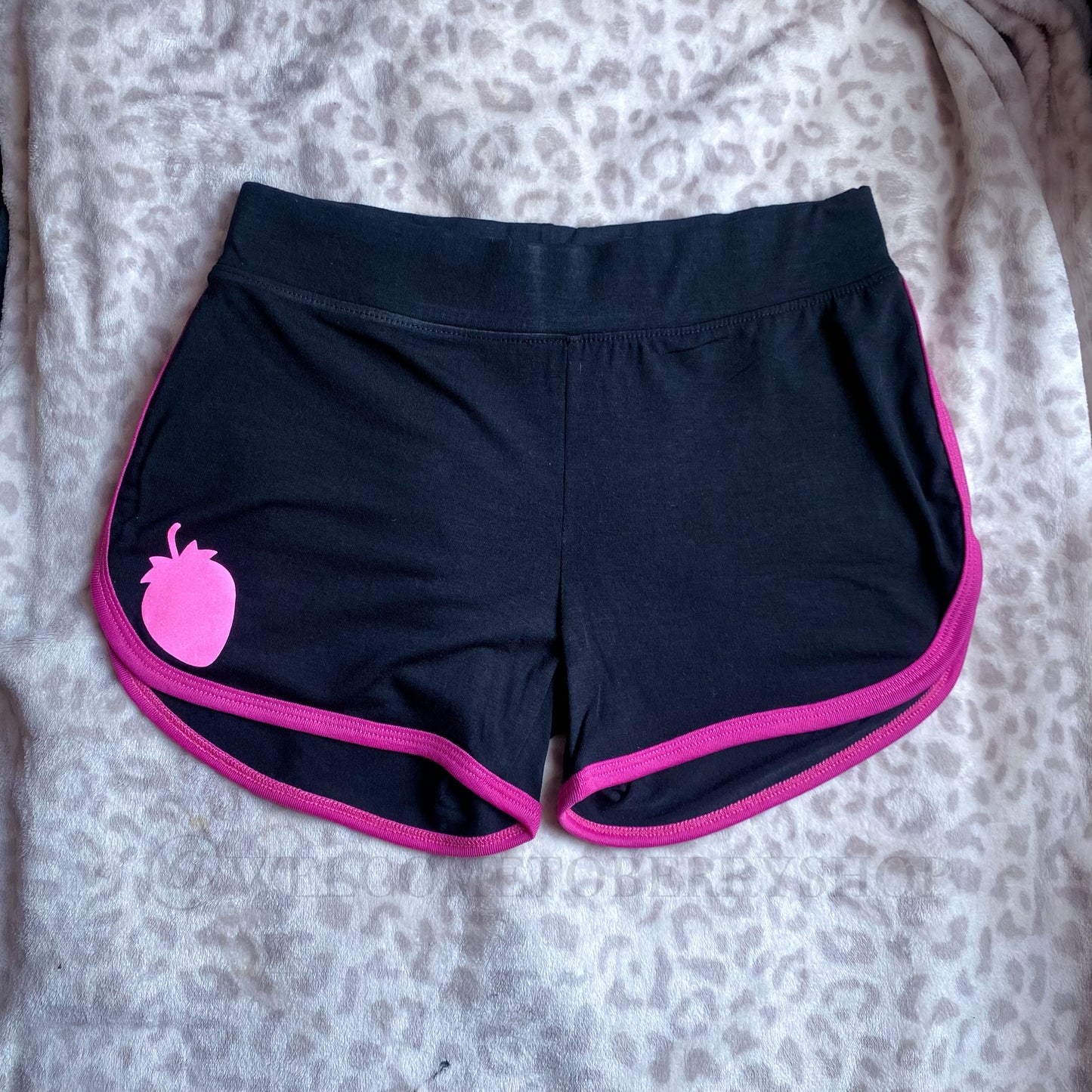 Berry Babe Pink Lined Streetwear Shorts