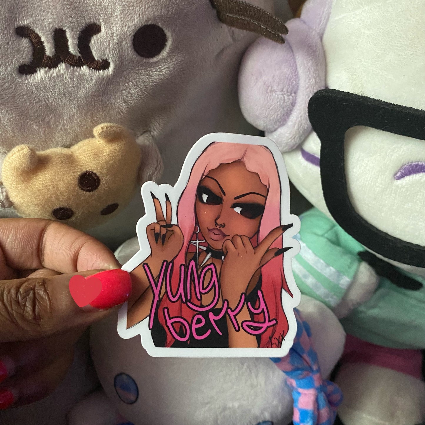 YungBerry Die Cut Stickers