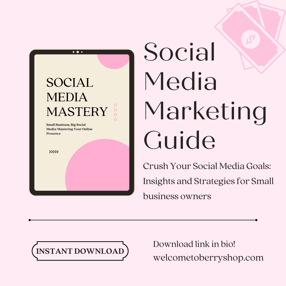 Social Media Mastery: Tips for Social Media Marketing by Berry (Instant Download)