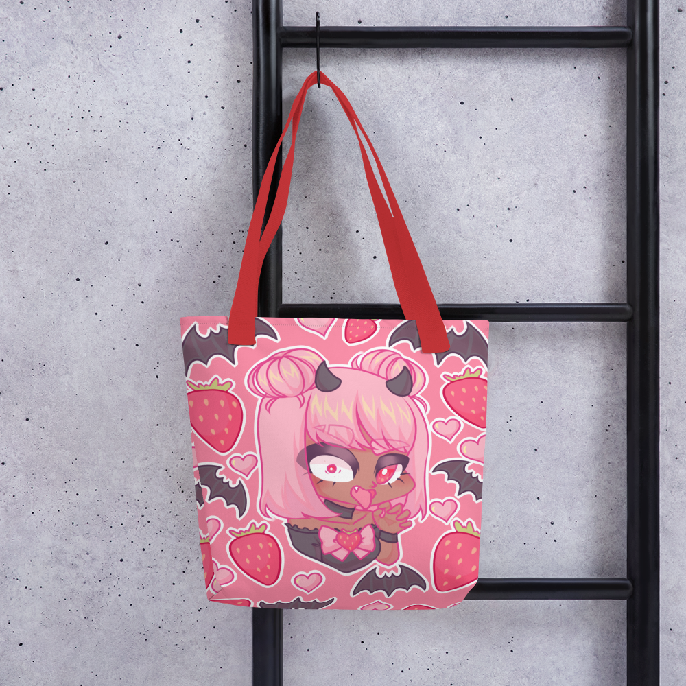Strawberry Vampire Tote Bag
