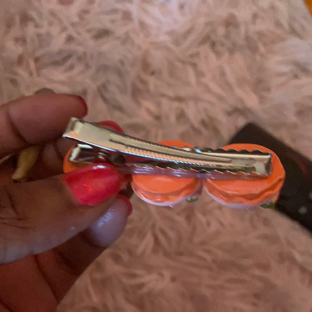 Strawberry Donut Hair Clip