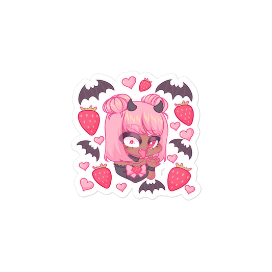 Strawberry Vampire Sticker